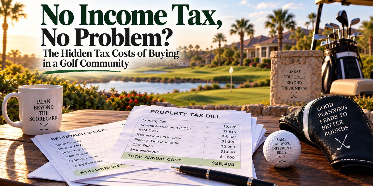 No Income Tax, No Problem? The Hidden Tax Costs of Buying in a Golf Community