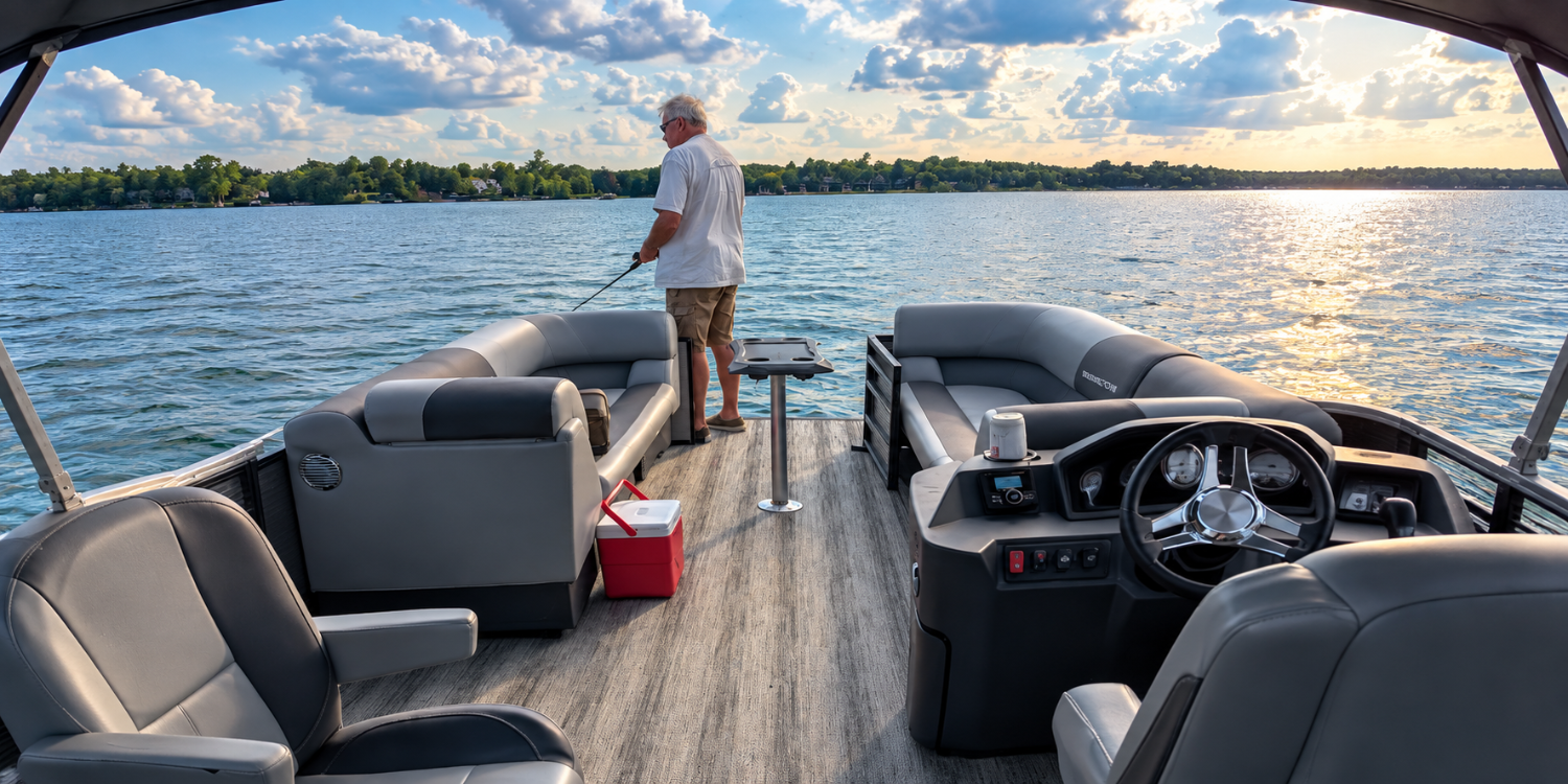 The new pontoons are great for fishing!