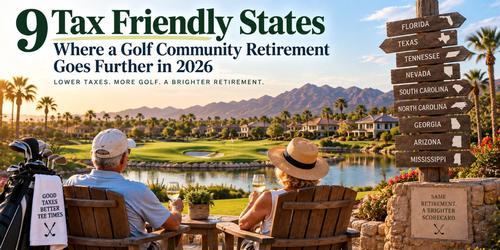 9 Tax Friendly States Where a Golf Community Retirement Goes Further in 2026