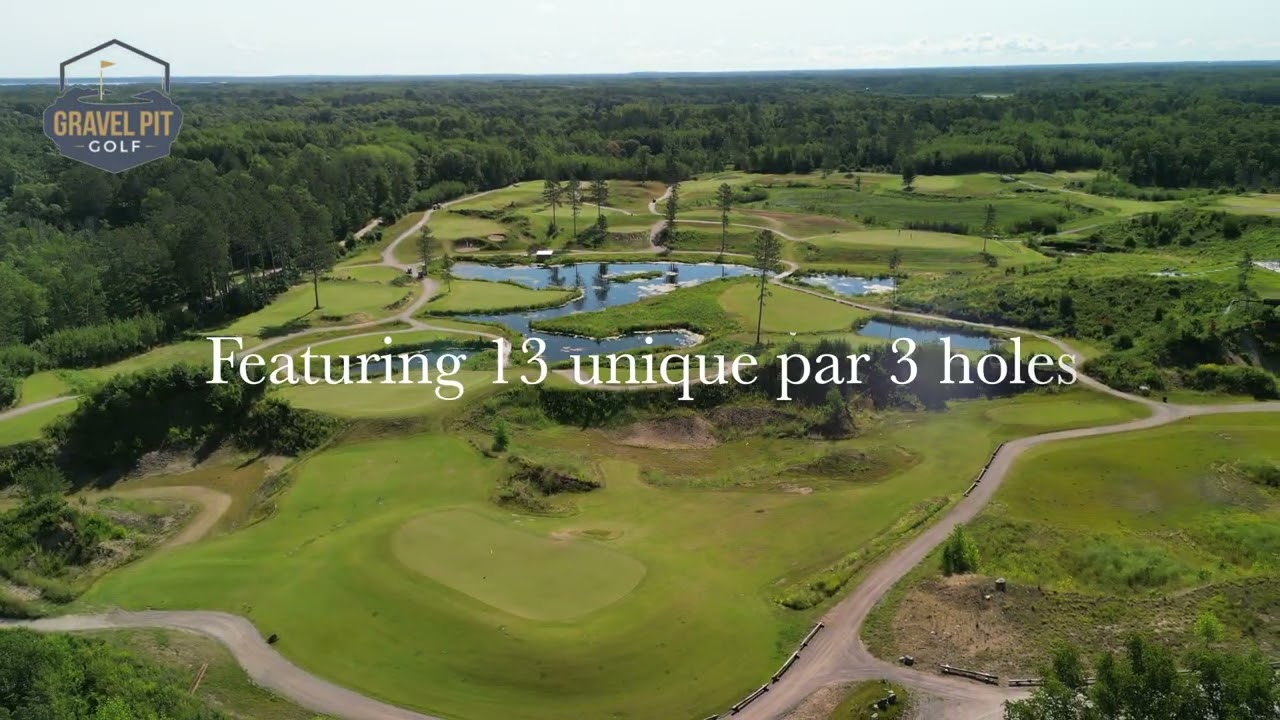 golf video - gravel-pit-golf-course-in-brainerd-minnesota-drone-flyover